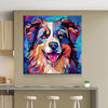 Stained Glass Australian Shepherd