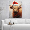 Christmas Highland Cow