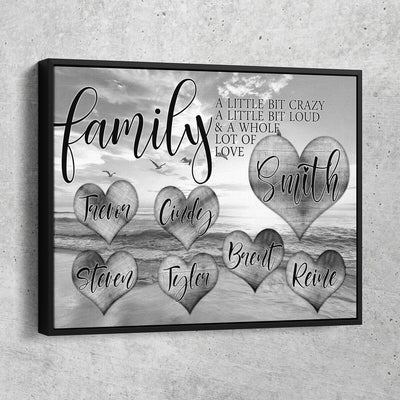 Personalized Family Love Premium Canvas V5