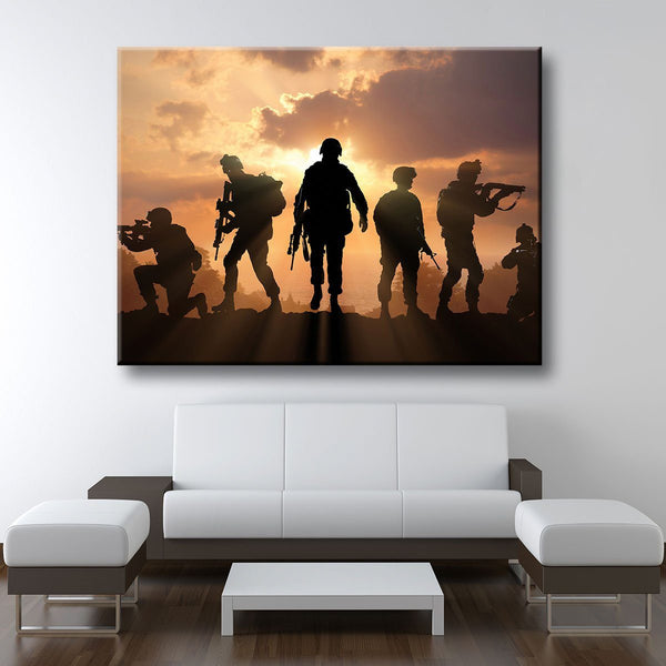 Military Soldiers - Amazing Canvas Prints